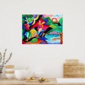 Taino & Vejigantes PR - art van Galina - Poster (Keuken)