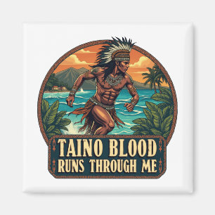 Taino Warrior Puerto Rico Inheems Caribisch gebied Magneet