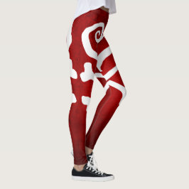 "Tainted Love" Hart en gekruiste beenderen Leggings
