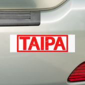 Taipa Stamp Bumpersticker (Op auto)