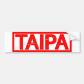 Taipa Stamp Bumpersticker (Voorkant)