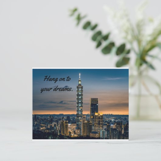 Taipei 101 briefkaart (Staand voorkant)