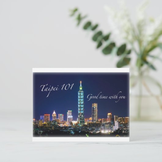 Taipei 101 briefkaart (Staand voorkant)