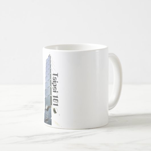 Taipei 101 Building Travel Souvenir Koffiemok (Voorkant rechts)