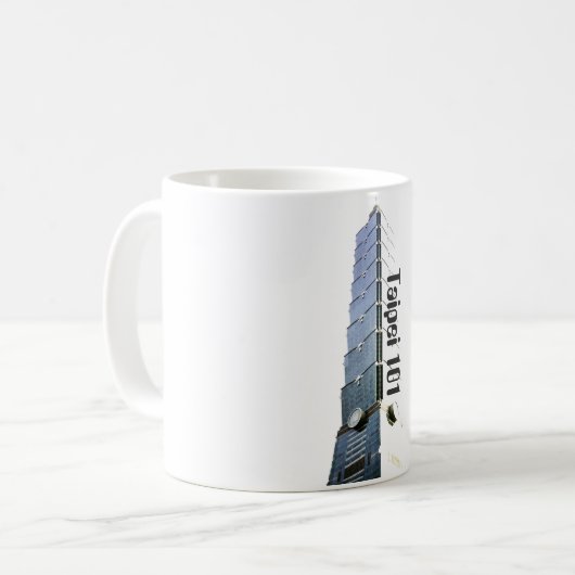 Taipei 101 Building Travel Souvenir Koffiemok (Voorkant links)
