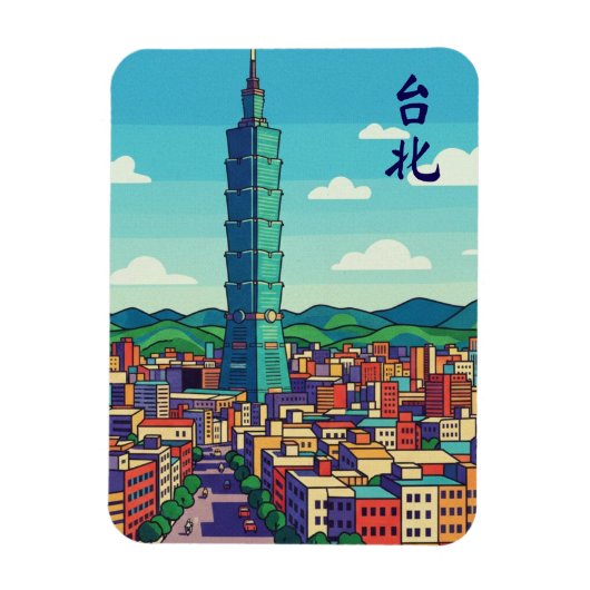 Taipei 101 magneet (Verticaal)