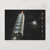 taipei 101 nacht briefkaart (Voorkant)