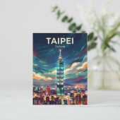 Taipei 101 Taiwan Briefkaart (Staand voorkant)