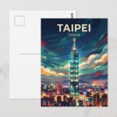Taipei 101 Taiwan Briefkaart (Voorkant / Achterkant)