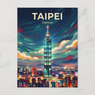 Taipei 101 Taiwan Briefkaart
