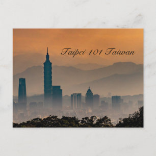 Taipei 101 Taiwan Briefkaart