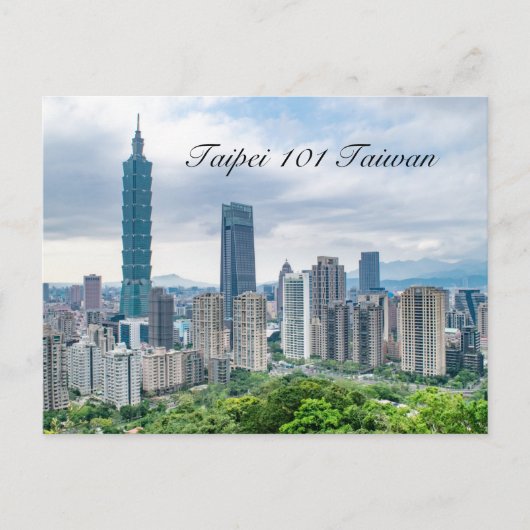 Taipei 101 Taiwan Briefkaart (Voorkant)