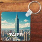 Taipei 101 Taiwan Sleutelhanger (Achterkant)
