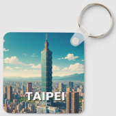 Taipei 101 Taiwan Sleutelhanger (Achterkant)