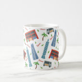 Taipei 101 Taiwanese naadloze patroonklassieke Mok (Voorkant rechts)