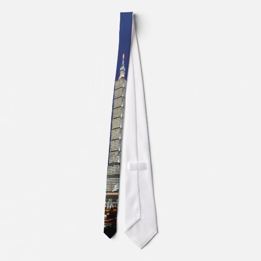 Taipei 101 World's Tallest Building Stropdas (Achterkant)
