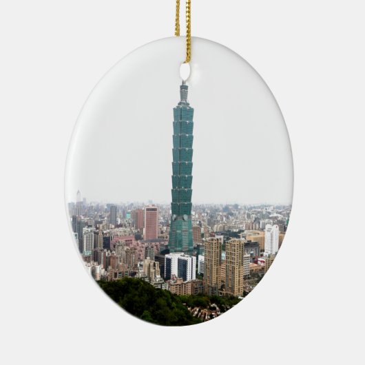 Taipei amk 101 trots op jezelf keramisch ornament (Rechts)