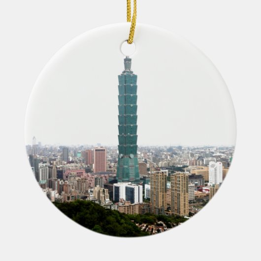Taipei amk 101 trots op jezelf keramisch ornament (Voorkant)