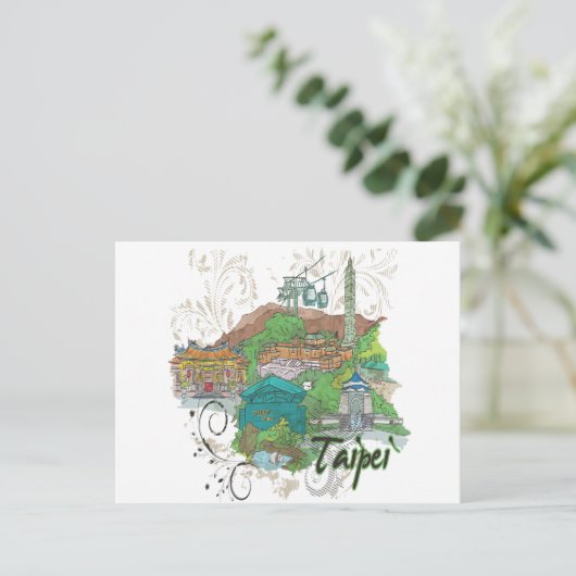 Taipei Briefkaart (Staand voorkant)