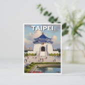 Taipei CKS-herdenkingshal Taiwan Briefkaart (Staand voorkant)