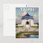 Taipei CKS-herdenkingshal Taiwan Briefkaart (Voorkant / Achterkant)