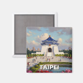 Taipei CKS-herdenkingsmonument Taiwan Magneet (Voorkant / Achterkant)