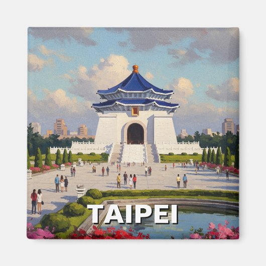 Taipei CKS-herdenkingsmonument Taiwan Magneet (Voorkant)
