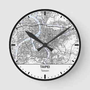Taipei Klok Stad Lijn Kunst