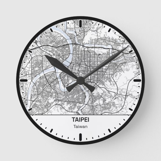 Taipei Klok Stad Lijn Kunst (Voorkant)