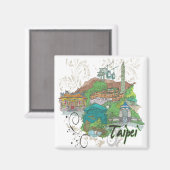 Taipei Magneet (Voorkant / Achterkant)