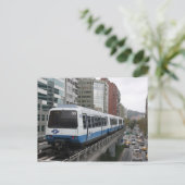 Taipei Metro verlaat Liuzhangli-station Taipei Briefkaart (Staand voorkant)