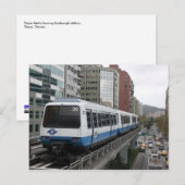 Taipei Metro verlaat Liuzhangli-station Taipei Briefkaart (Voorkant / Achterkant)