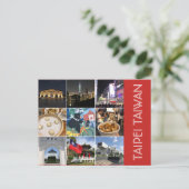 taipei scènes briefkaart (Staand voorkant)