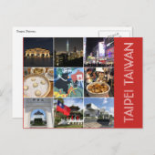 taipei scènes briefkaart (Voorkant / Achterkant)