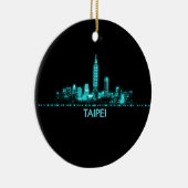 Taipei Skyline Keramisch Ornament (Rechts)