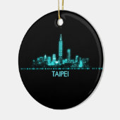 Taipei Skyline Keramisch Ornament (Links)
