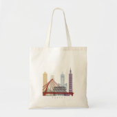 Taipei skyline poster tote bag (Voorkant)