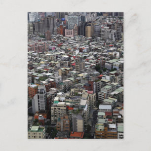 Taipei stad Taiwan vanuit de lucht Briefkaart