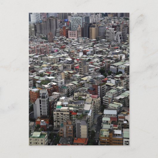 Taipei stad Taiwan vanuit de lucht Briefkaart (Voorkant)
