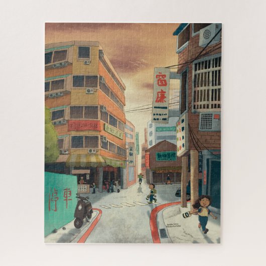 Taipei Sunlight Street Puzzle Jigsaw Legpuzzel (Verticaal)