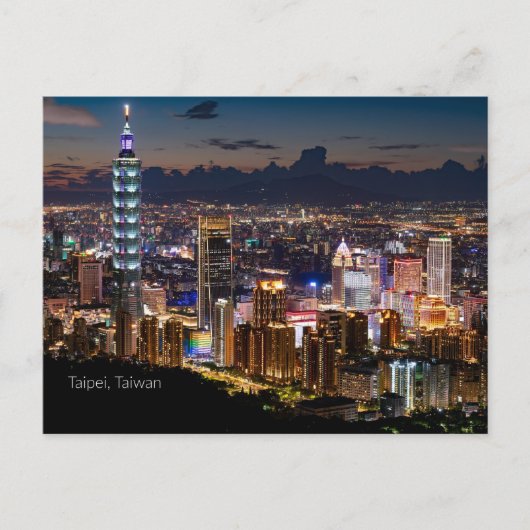 Taipei, Taiwan Briefkaart (Voorkant)