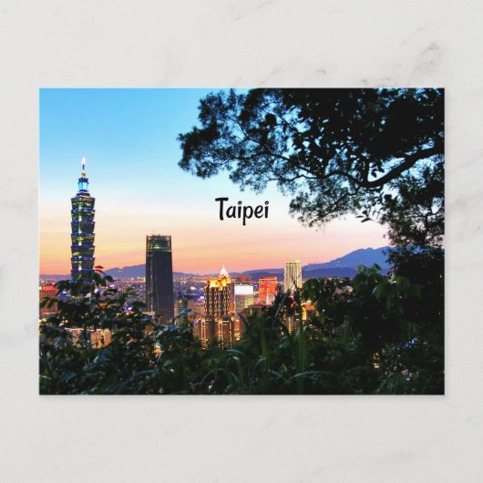 Taipei, Taiwan Briefkaart (Voorkant)