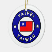 Taipei Taiwan Keramisch Ornament (Links)