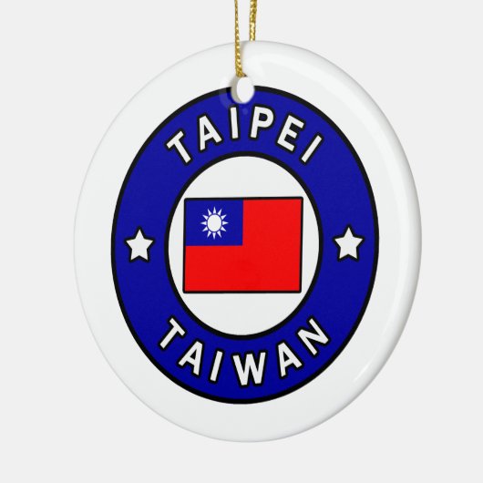 Taipei Taiwan Keramisch Ornament (Links)