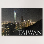 taipei taiwan nachten legpuzzel (Horizontaal)