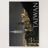 taipei taiwan nachten legpuzzel (Verticaal)