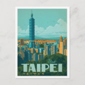 Taipei Taiwan Oude Kunst Reizen  Briefkaart (Voorkant)