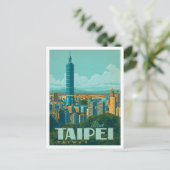 Taipei Taiwan Oude Kunst Reizen  Briefkaart (Staand voorkant)