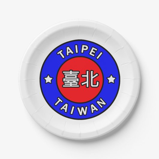 Taipei Taiwan Papieren Bordje (Voorkant)