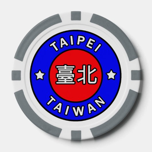 Taipei Taiwan Pokerchips (Voorkant)